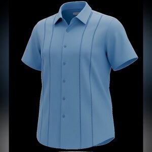 🆕LETSEE Men's Cuban Guayabera Shirt XL